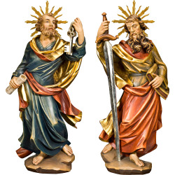 San Pedro y San Pablo con aureola